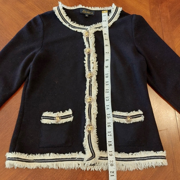 Luisa Spagnoli 100% Virgin Wool Knit Jacket - Picture 9 of 14